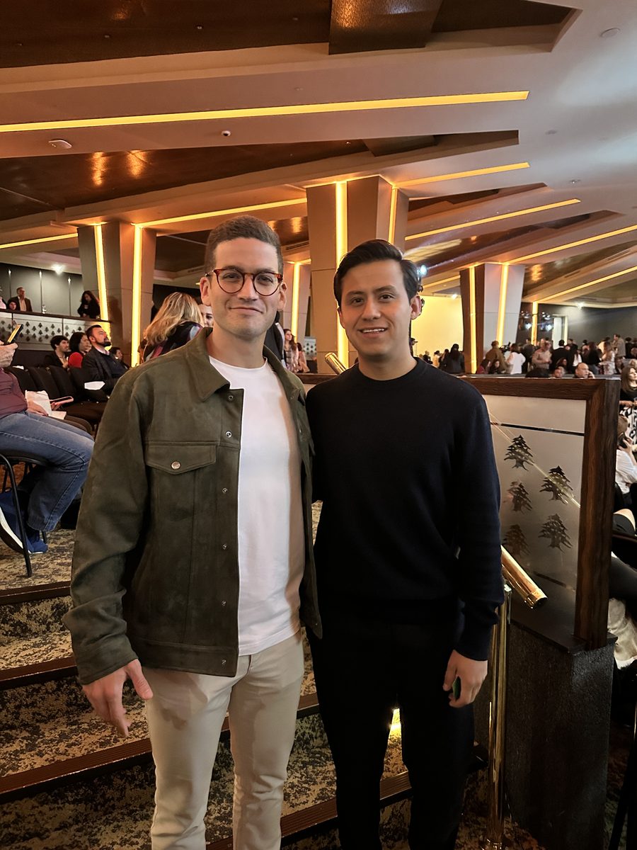 Julio Iero con una de sus autoridades y mentores