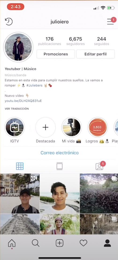 Captura mostrando alrededor de 6 mil seguidores